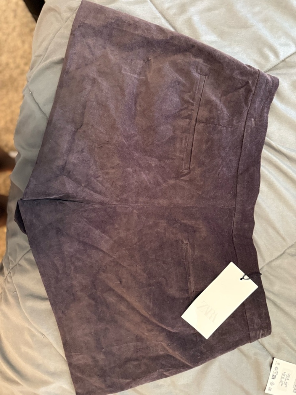 Zara High Waist Shorts — Dark Brown - Picture 3 of 4